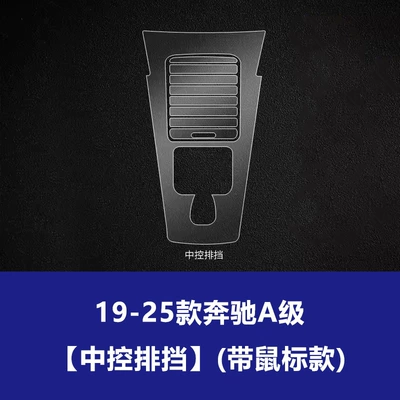 Suitable for 19-25 Models of Mercedes-Benz: Car interior film - 19-25-mercedes-benz-a-class-central-control-gear-with-mouse-tpu-soft-film