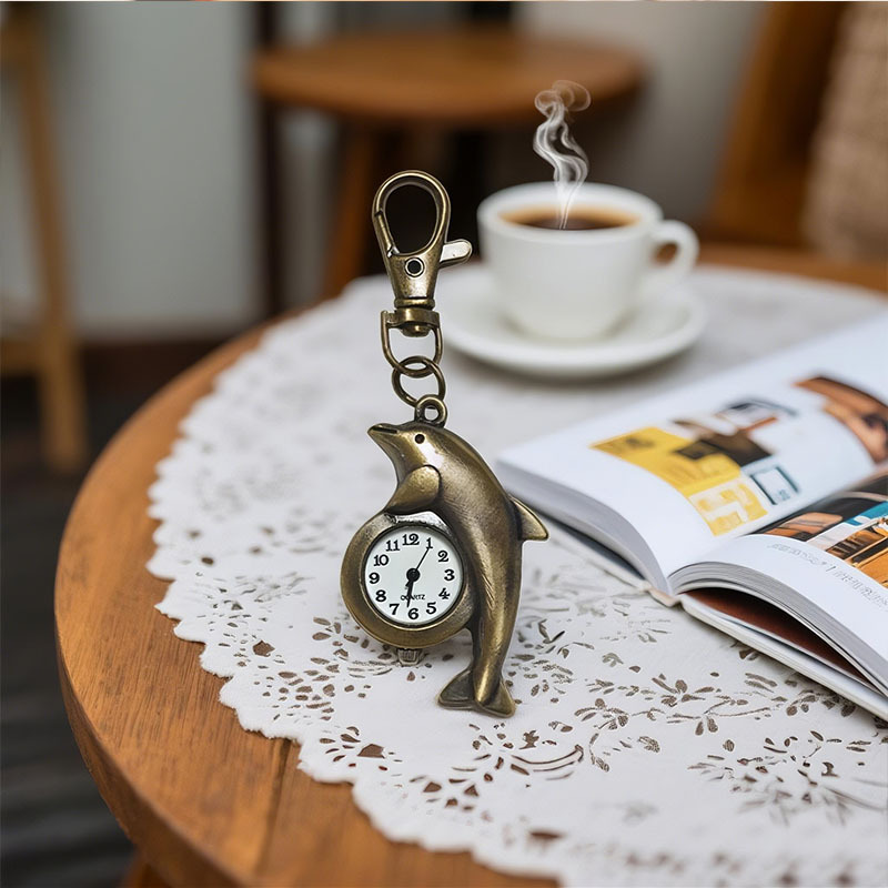 Retro Creative Keychain Style Hanging Watch Bicycle Racket Watch Men and Women Teapot Items Animal Quartz Watch Wholesale