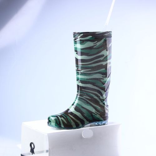 Men's manufacturer wholesale fashion long-top high-top fishing kitchen construction site boots black high-top labor protection rain boots