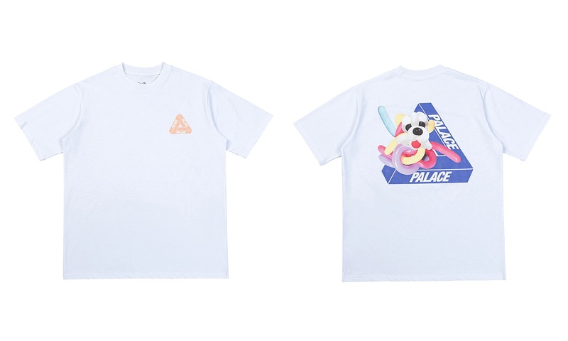 欧米の潮牌palace三角形双紗プリント高品質男女カジュアル半袖tシャツ|undefined