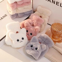 手袋の冬の女性のかわいい韓国版は猫の冬の女の子の手袋の女性の冬の女性の柔らかい妹を覆います。