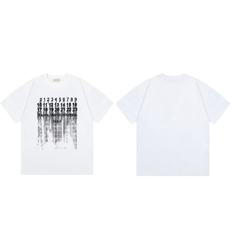国境を越えたファッションのメイソンmargieraマギラプリントMM6純綿男女同一タイプtシャツの代理|undefined