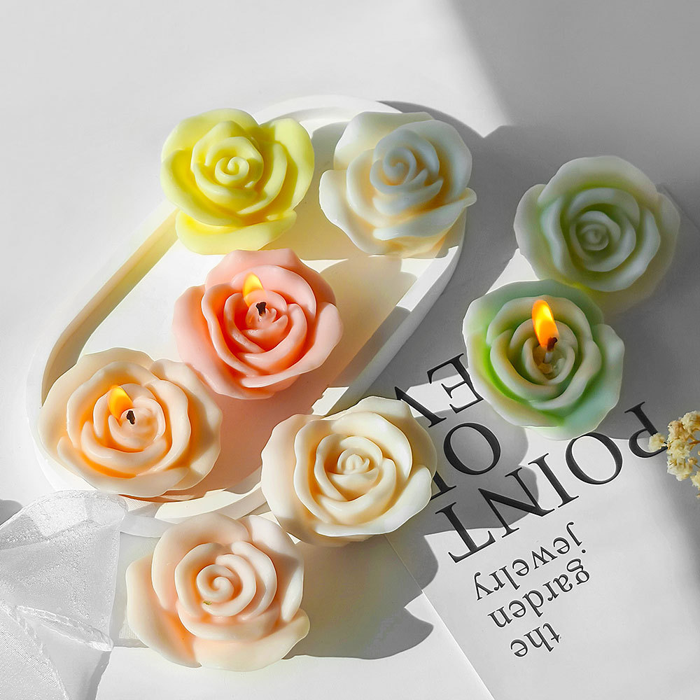 Jiahuimei silicona molde DIY flor bola flor aromaterapia vela molde hecho a mano hecho en casa jabón bordado bola herramienta abrasiva