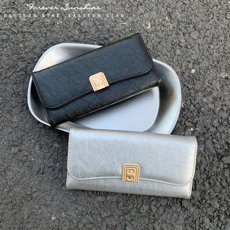 High-End Silver Crackle Pattern ~ Long Style Large 70% off Wallet for Women, Solid Color Coin Purse, Hand-Held Card Holder All-In-One, in Stock High-End Silver Crackle Pattern ~ Long Style Large 70% off Wallet for Women, Solid Color Coin Purse, Hand-Held Card Holder All-In-One, in Stock
