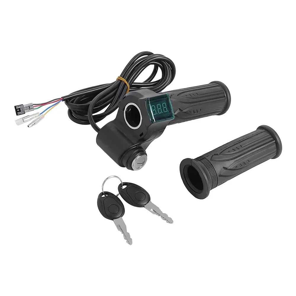 Cerradura de cuchillo grande de pantalla roja, manita giratoria para automóvil eléctrico, accesorios para automóvil eléctrico, manita de ajuste de velocidad, manita del acelerador