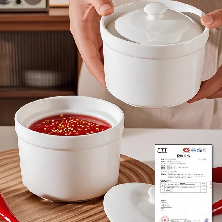 Casa de alta temperatura condimento de cerámica para la lata especial de aceite de cocina de cocina a prueba de humedad doméstica con cucharas de sal de glutamato monosódico caja de condimentos
