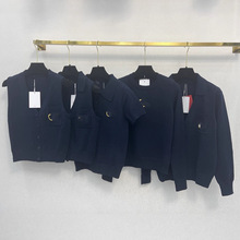 高版本华伦新款时尚休闲字母刺绣简约气质长袖套头背心针织衫上衣