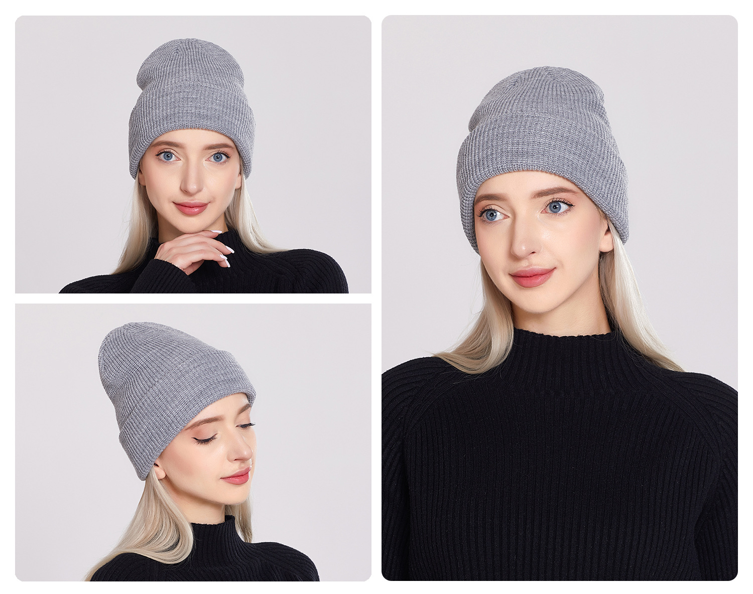 Unisex Commute Solid Color Eaveless Wool Cap display picture 21