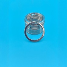 现货银色金属扁圈平圈钥匙扣钥匙环钥匙圈扣配件大中小各种尺手工