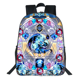 New Biscuit Game Shadow Milk Cookie Peripheral Printed Backpack Primary and Secondary School Student School Bag