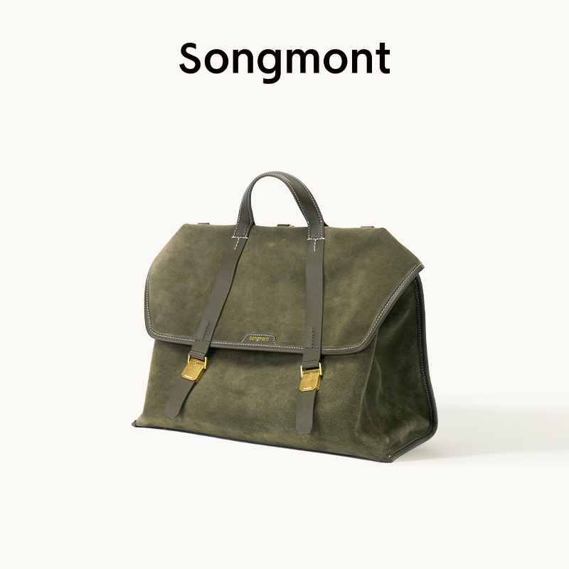 【郭柯宇同款】Songmont山下有松山行游历公文包植鞣皮斜挎双肩包|undefined