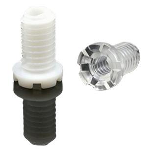 M6 hollow plastic screw PC material 6mm plastic screw nut head M6 hollow tooth tube pitch 1.0mm