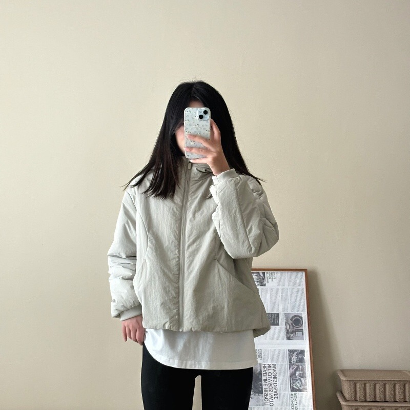 lulu运动棉服短款户外防水超柔轻量棉衣连帽保暖棉袄外套平替秋冬|undefined