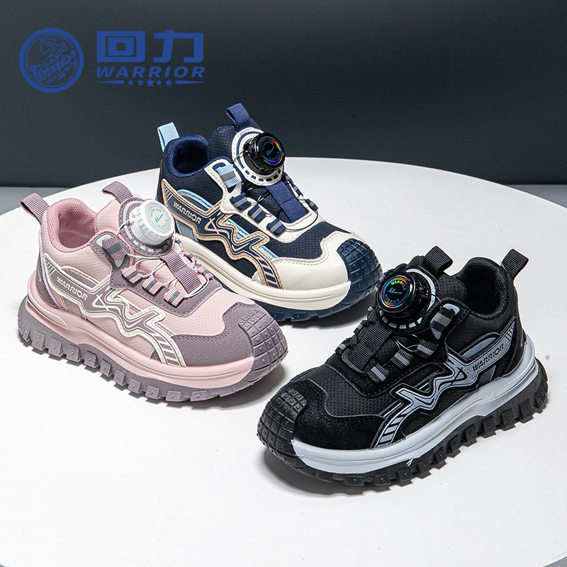 Zapatos de botón de neumático de cuero púrpura para niñas zapatos casuales al aire libre para niños con suela gruesa zapatos de otoño y invierno