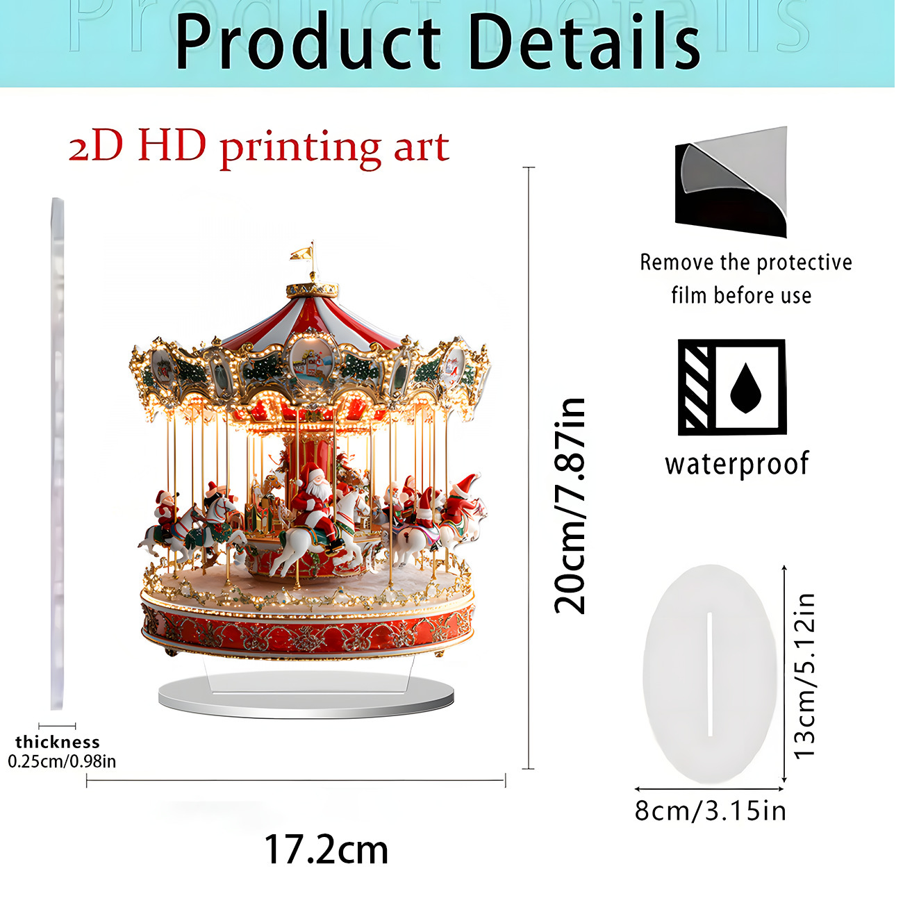 2026 nuevos productos transfronterizos Navidad Hot Sale Festival creativo temporada atmósfera decoración artesanía acrílica 2D