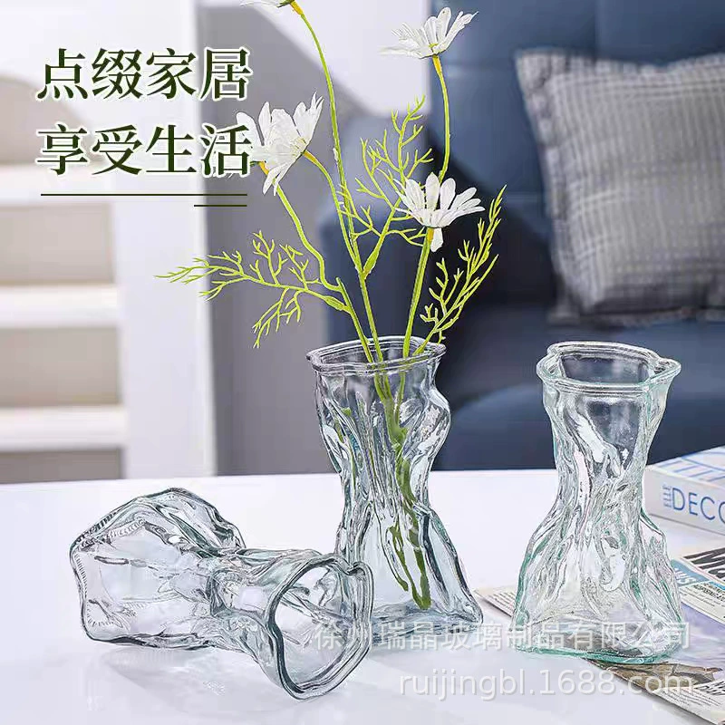 Ins Style Маленькая ваза с продвинутым смыслом Бумажная плиссированная ваза Свет Роскошные Красочные Интернет-знаменитости Оригами Креативные Гидропонные украшения для организации цветов