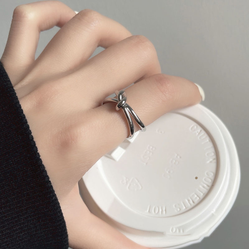 Daily, Street Occasion Copper Material Simple Style Korean Style Geometric Copper Plating Rings