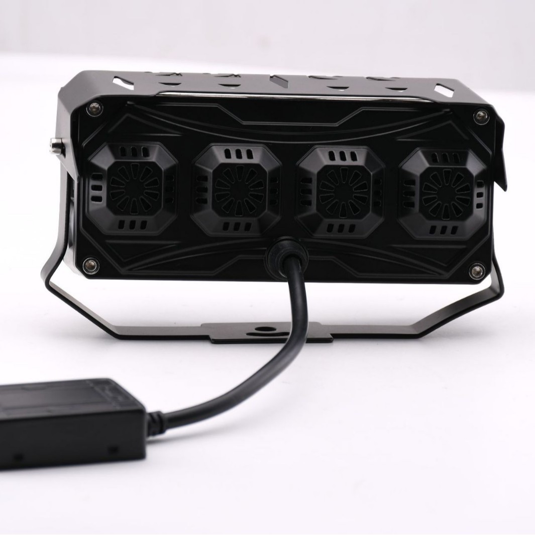 Transfronterizos 10 perlas LED lente motocicleta todoterreno lámpara de automóvil para cambiar la lámpara eléctrica externa de luz fuerte