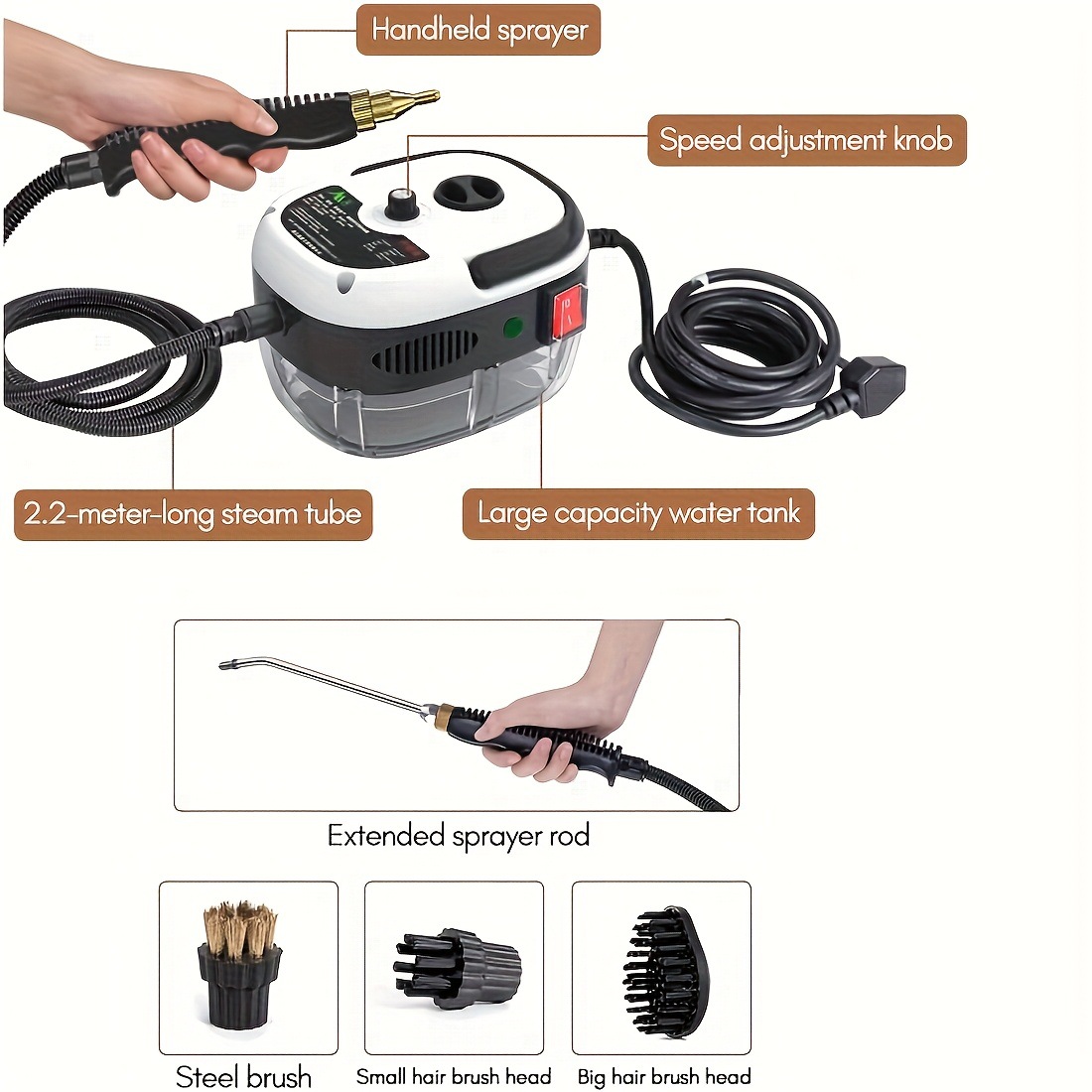 Steam Cleaner High Temperature y High Pressure Steam Transfronterizo