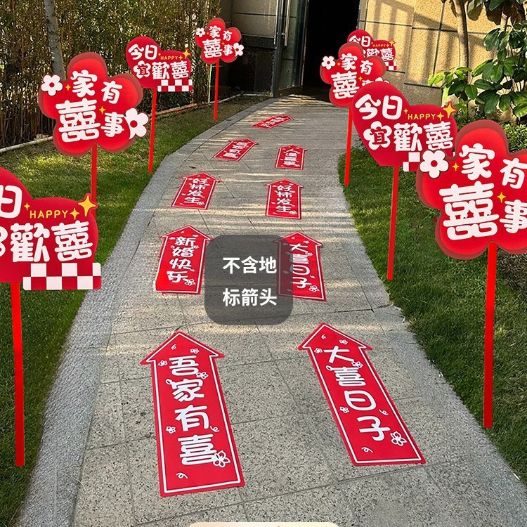 結婚式のガイドサイン kt ボード装飾田舎の結婚式の路肩結婚式の部屋のレイアウト結婚式用品|undefined