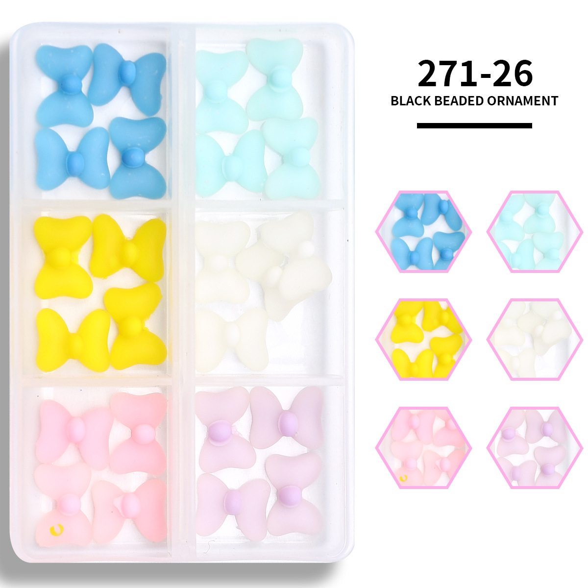 Cruz-frontera popular remache de uñas joyería no se desvanece mezclado 6-rejilla de metal largo hueco estrella Luna decoración de uñas