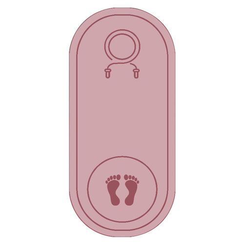 Jump Rope Shock Absorbing Silent Yoga Mat Thick Anti-Slip Silent Indoor Mat Professional Fitness Jump Rope Silent Pad