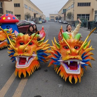 China Dragon Train Manned Amusement Train Playground Sightseeing Dragon Train Trackless Electric Amusement Train