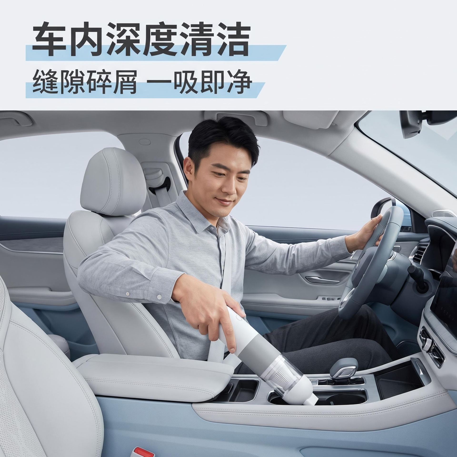 Cross-Border Car Vacuum Cleaner with High Suction Power, Handheld Vacuum Cleaner for Car, Home, and Pets, Popular Brushless Vacuum Cleaner