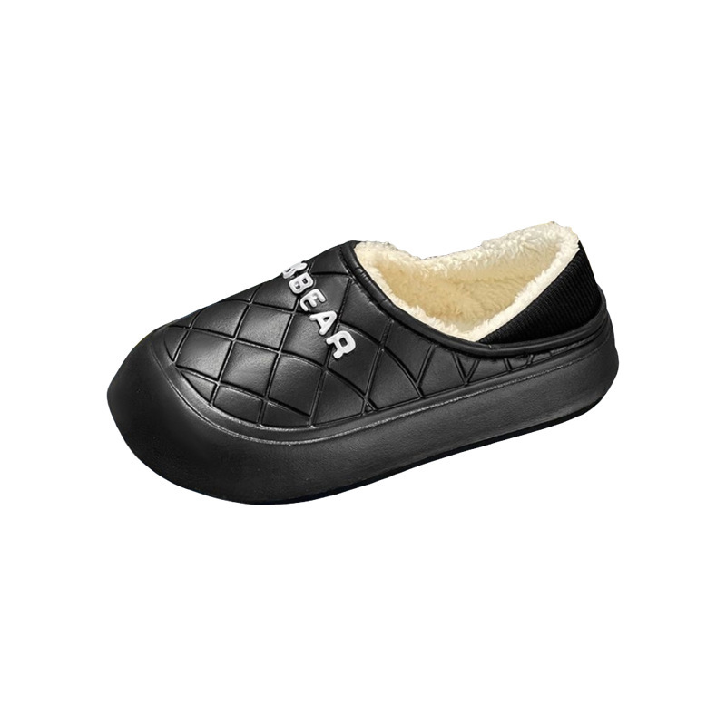 Cotton Slippers Women's Household Autumn And Winter Indoor Warm Home Shoes Couple Slippers Men's Winter Home Shoes