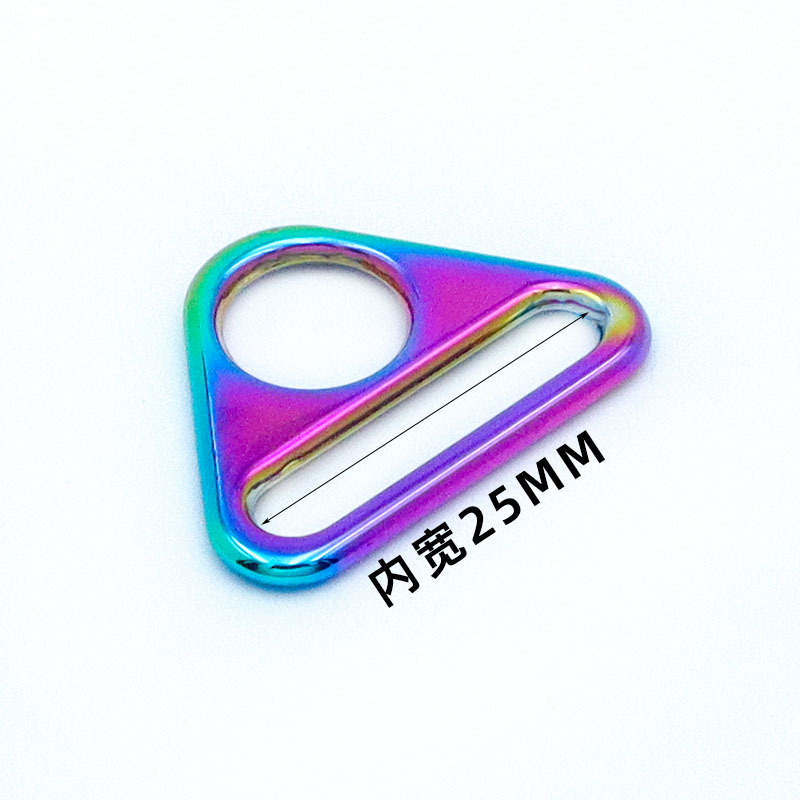 Accesorios de equipaje hebilla de triángulo hebilla colgante aleación DIY Placa de triángulo correa de hombro hebilla bolsa de hardware caja de hebilla de bolsa