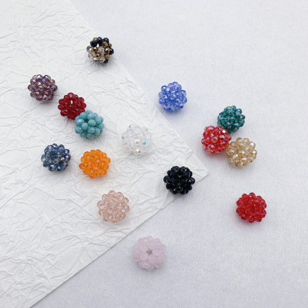 Creative woven beads handmade with zircon