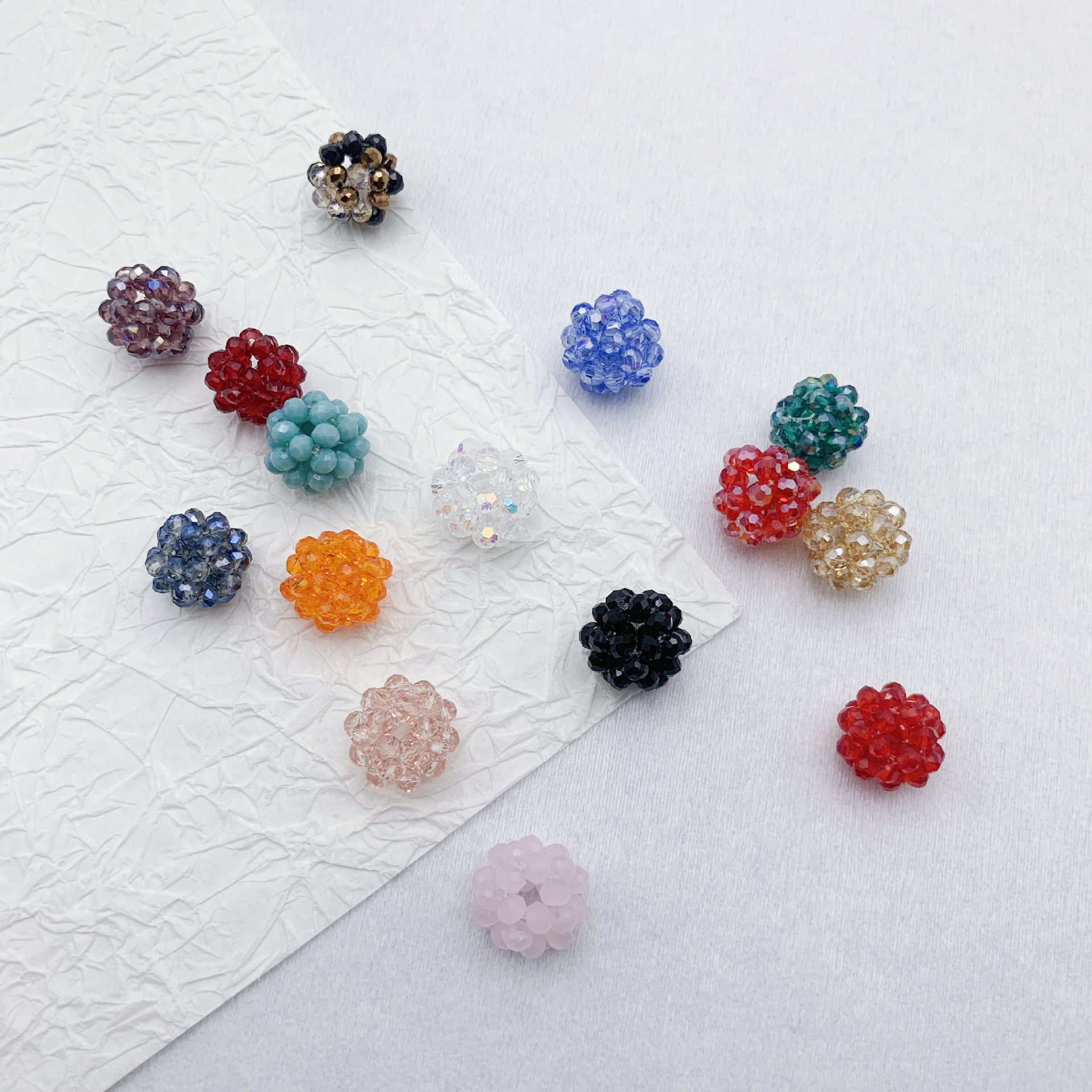 Creative woven beads handmade with zircon