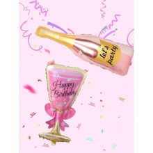 D 45873 Wine bottle cup aluminum balloon ��ƿ�Ʊ���Ĥװ����