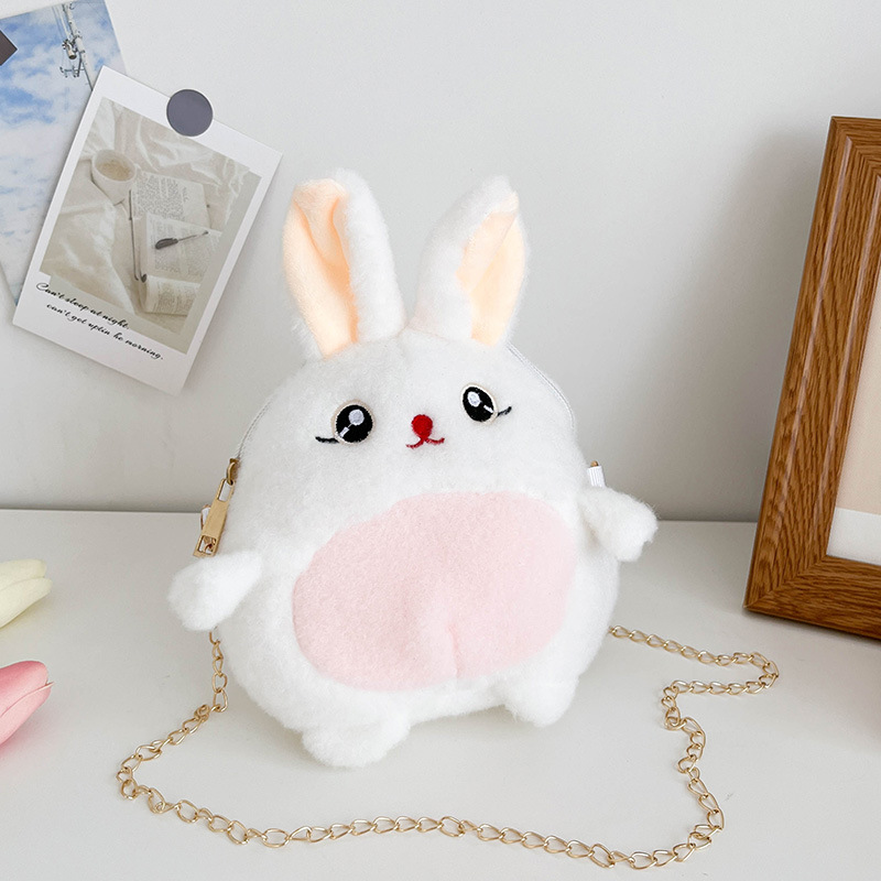 De dibujos animados feo lindo de la vaca de gran capacidad de la Felpa Bolsa de estilo Coreano ins Lindo bolso de hombro chica corazón muñeca bolsa de mensajero