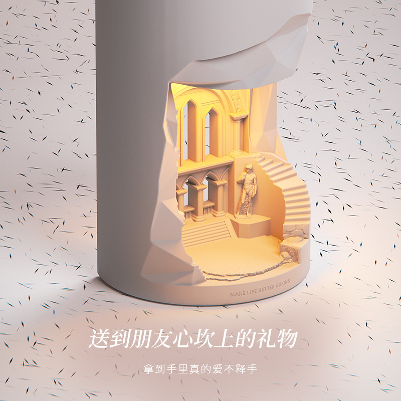香薰融蜡灯浪漫欧式复古床头台灯高级感卧室香薰蜡烛氛围灯小夜灯|undefined