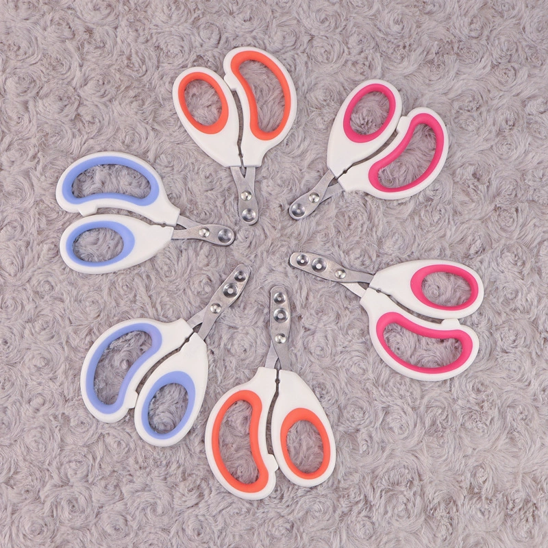 Оптовые маленькие глухие ножницы с двойным отверстием, ножницы для кошачьих когтей, маленькие глухие ножницы, ножницы для кошачьих когтей, специальные кусачки для ногтей для домашних животных, артефакт