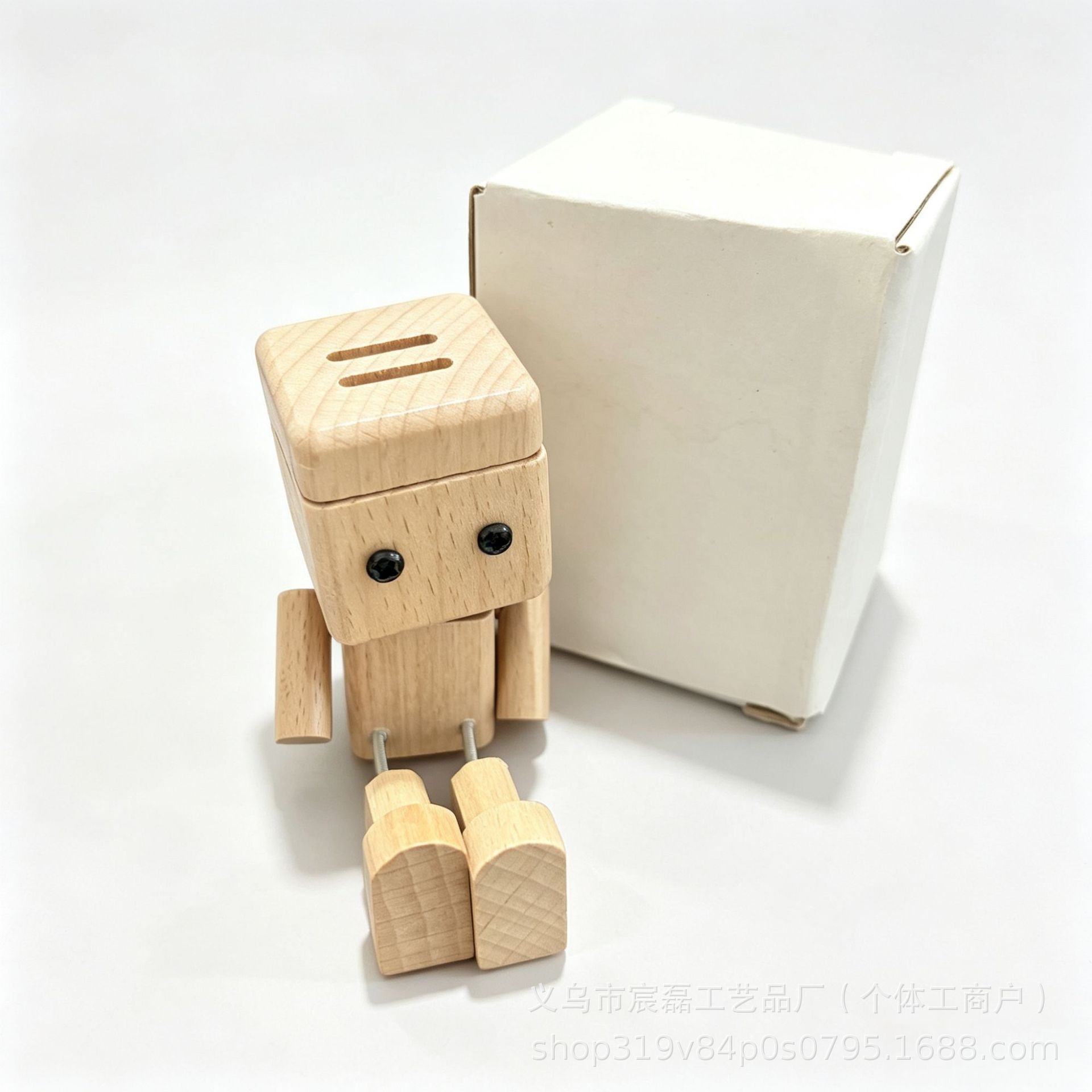 Creative wooden figurine car ornament, car robot healing ornament, cute aromatherapy stress-relief car ornament