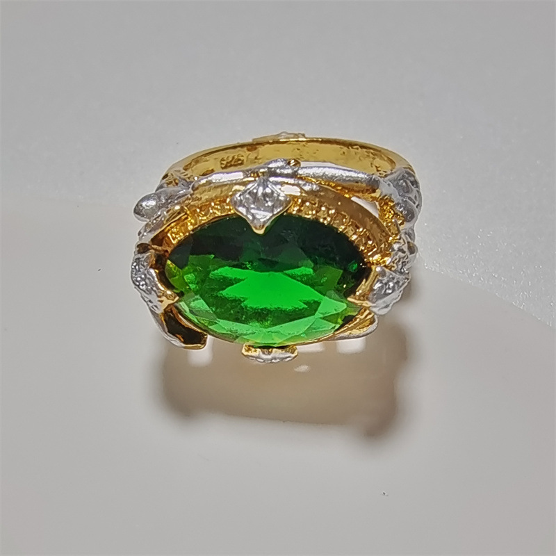 1 Piece Fashion Oval Alloy Plating Inlay Zircon Womenu0027S Rings