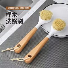 ナイロンの鍋は鍋を洗って多機能の長い柄の皿をこすります。
