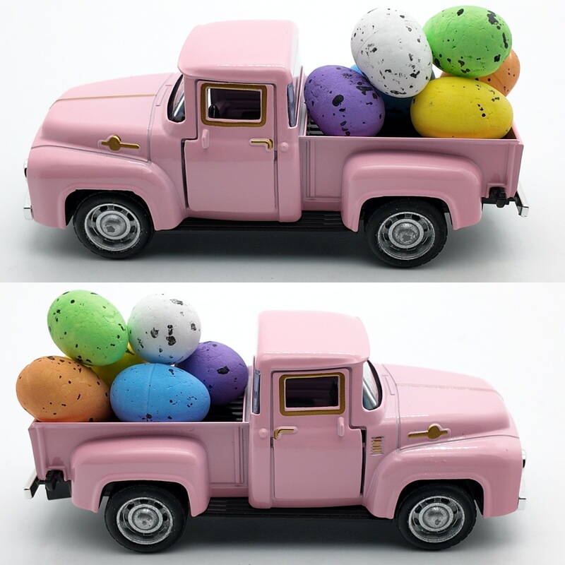 Cross Border 12.5cm Pickup Truck Model Easter Egg Vintage Alloy Car American Pickup Truck Alloy Car Ornaments Cross Border 12.5cm Pickup Truck Model Easter Egg Vintage Alloy Car American Pickup Truck Alloy Car Ornaments