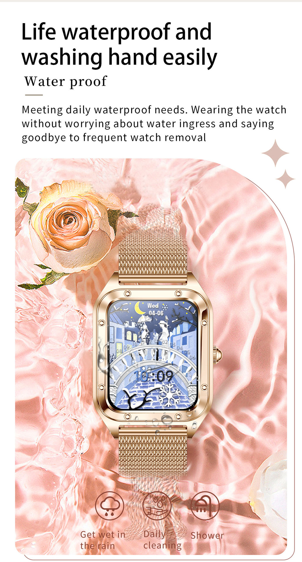 Smartwatch Unisex Multifunctional Bluetooth Waterproof Fashion_voghion.com