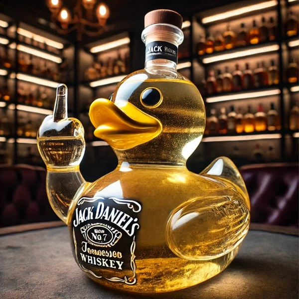 Duck D (black sticker)