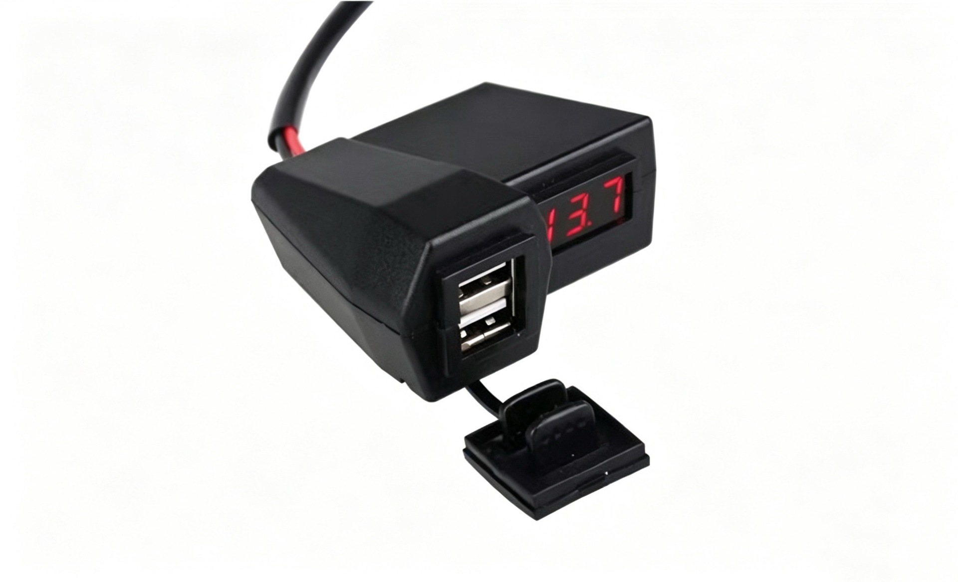 Cargador de teléfono de coche multifunción de motocicleta 12V con medidor de pantalla de voltaje 3.1A dual USB con encendedor de cigarrillos image 8