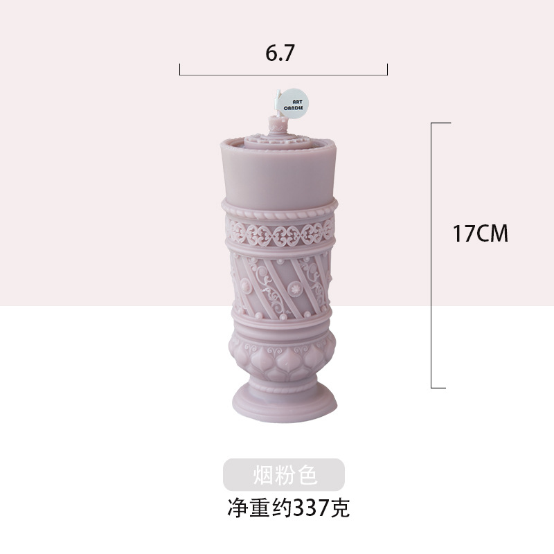 Explosiones hechas a mano columna romana adornos vela de mano regalo de boda al por mayor regalos creativos decoración de banquete