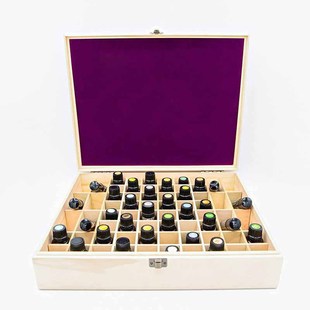 Bamboo and Wood Products Manufacturer Customized Multi-Grids Clear Pine Wood Storage Display Wooden Box Solid Wood Painted Essential Oil Display Box