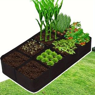 2025 New Cross-Border Hairdressing 8-Grid Elevated Garden Bed Kit 6X3X1 Feet 128 Cross-Border