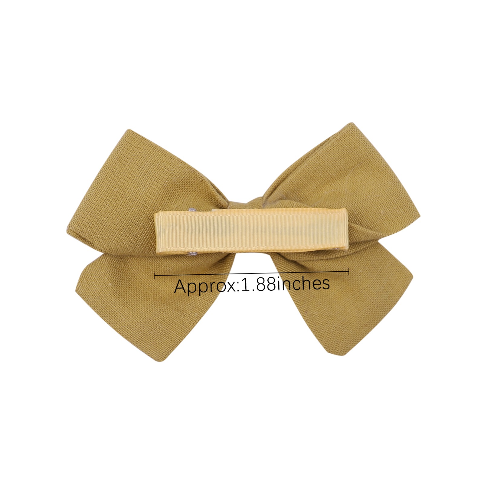 Fashion New Children's Bow Hairpin Baby Hairpin Personality Cotton Solid Color Hairpin display picture 5