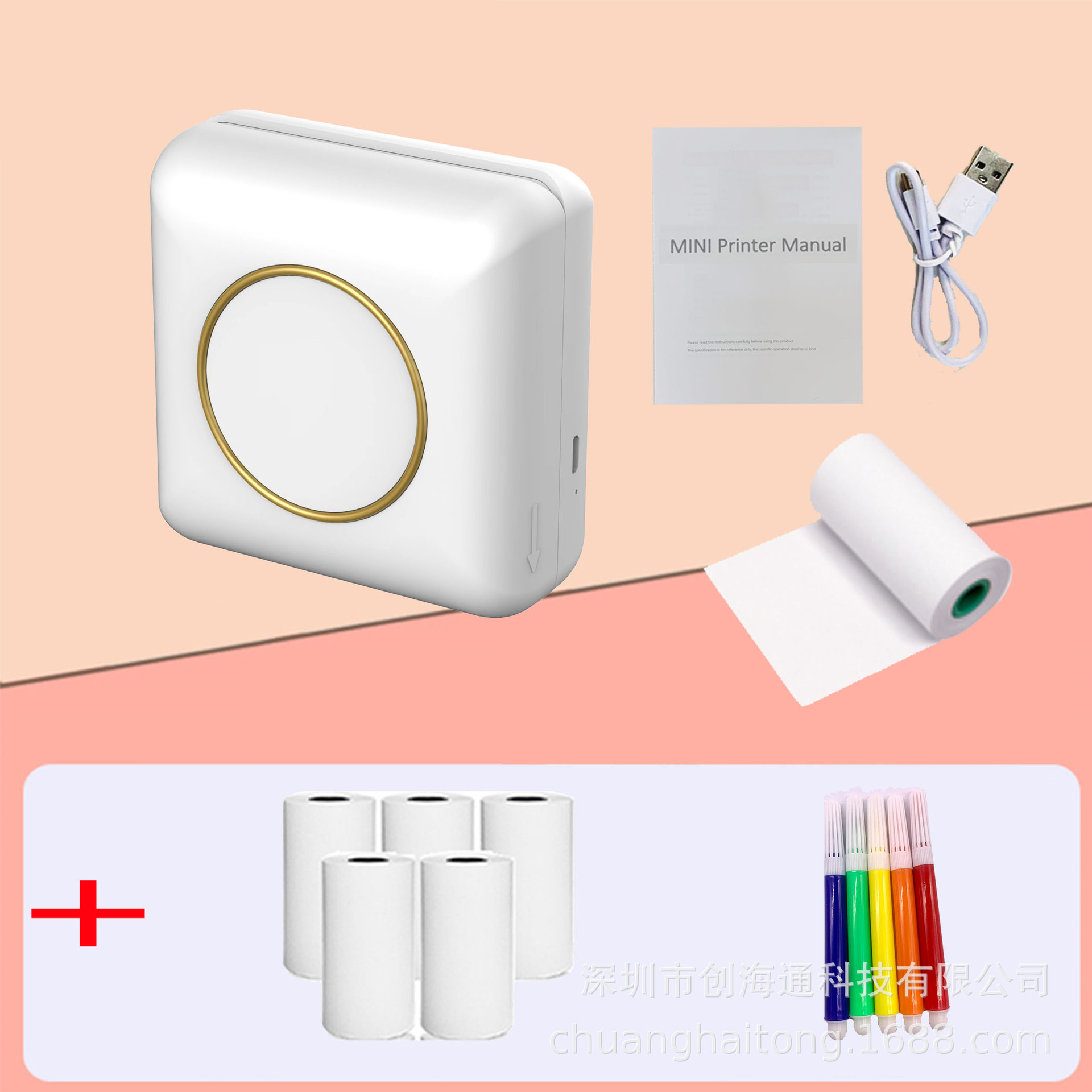 Mini Impresora Térmica de Bolsillo Inalámbrica