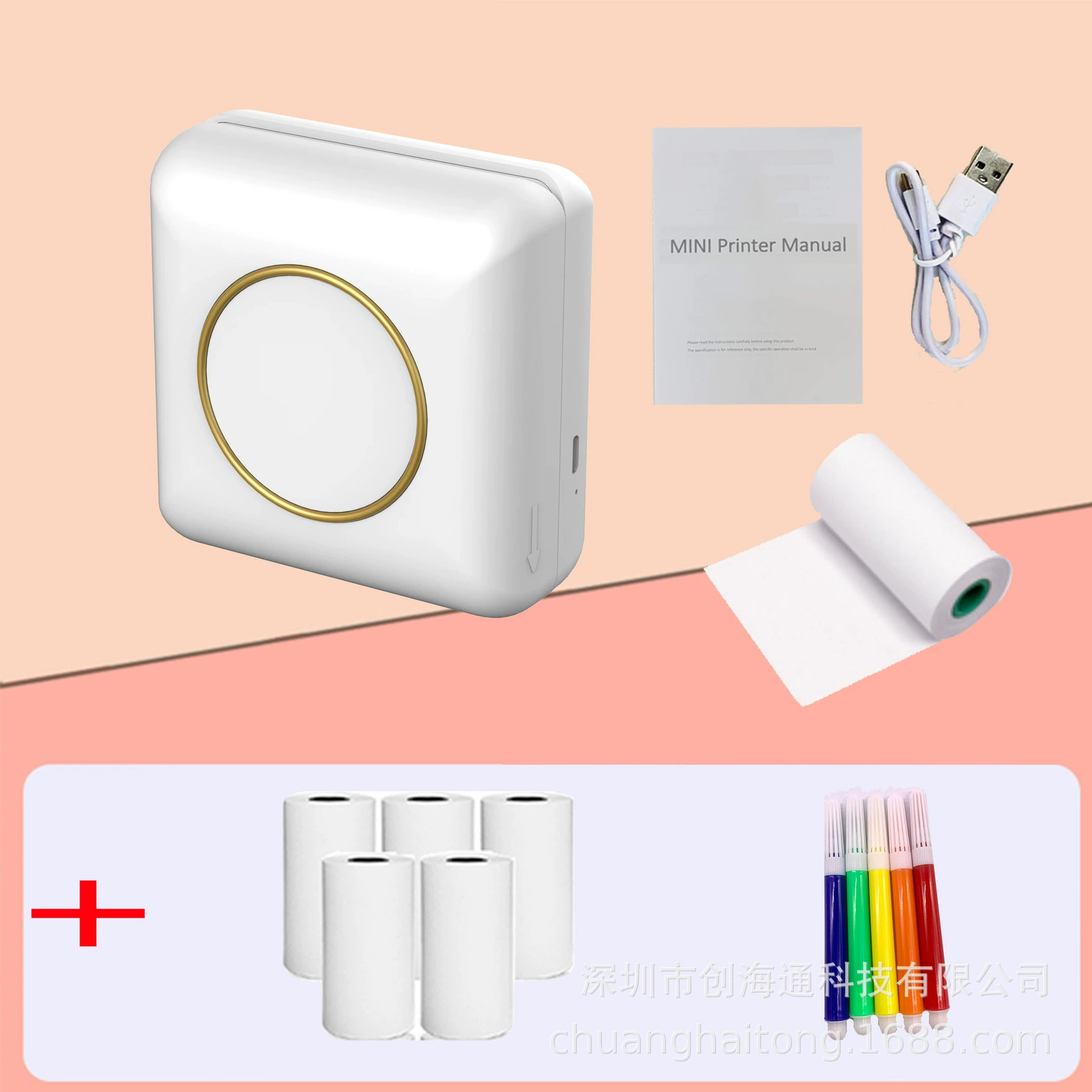 (Cross-border trading), pocket small printer, bluetooth