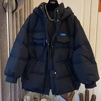 Down jacket with down, fashionable winter brace, western style